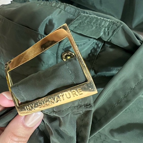 Army Green Short Rain Coat - Picture 5 of 8
